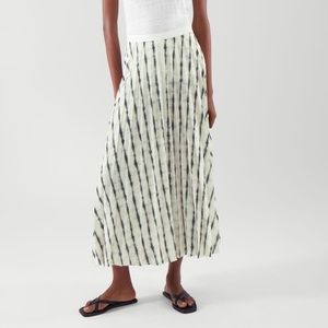 COS Tie Dye Midi Pleated Skirt